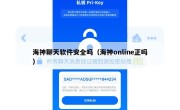 海神聊天软件安全吗（海神online正吗）