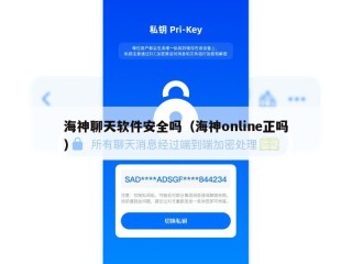 海神聊天软件安全吗（海神online正吗）
