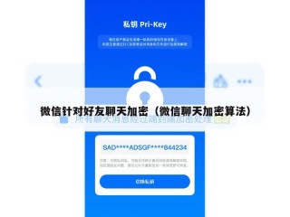 微信针对好友聊天加密（微信聊天加密算法）