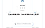 工作加密聊天软件（加密聊天软件哪个最火）