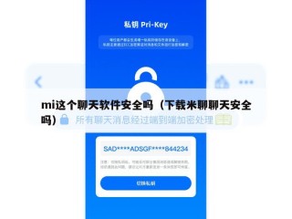 mi这个聊天软件安全吗（下载米聊聊天安全吗）