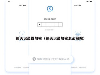 聊天记录得加密（聊天记录加密怎么解除）
