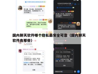 国内聊天软件哪个隐私最安全可靠（国内聊天软件有那些）