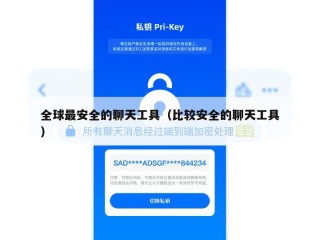 全球最安全的聊天工具（比较安全的聊天工具）