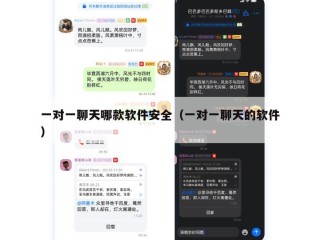 一对一聊天哪款软件安全（一对一聊天的软件）