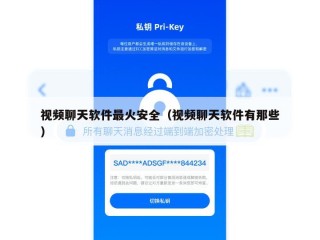 视频聊天软件最火安全（视频聊天软件有那些）
