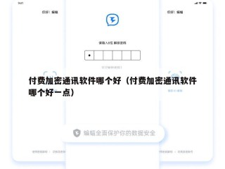 付费加密通讯软件哪个好（付费加密通讯软件哪个好一点）