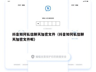 抖音如何私信聊天加密文件（抖音如何私信聊天加密文件呢）