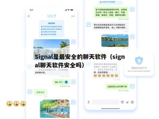 Signal是最安全的聊天软件（signal聊天软件安全吗）