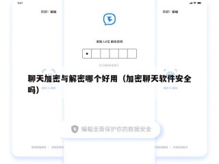 聊天加密与解密哪个好用（加密聊天软件安全吗）