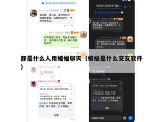 都是什么人用蝙蝠聊天（蝙蝠是什么交友软件）
