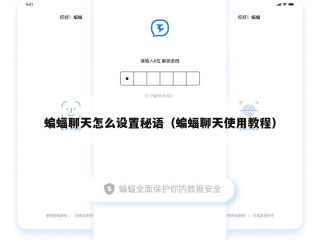 蝙蝠聊天怎么设置秘语（蝙蝠聊天使用教程）