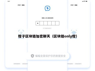 橙子区块链加密聊天（区块链only橙）