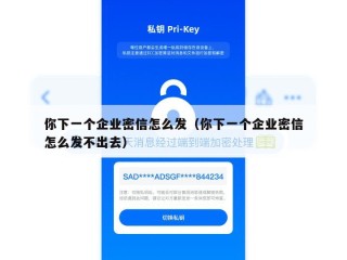 你下一个企业密信怎么发（你下一个企业密信怎么发不出去）