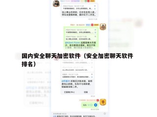 国内安全聊天加密软件（安全加密聊天软件 排名）