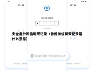 安全备份微信聊天记录（备份微信聊天记录是什么意思）