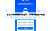 下载灵魂聊天软件安全吗（灵魂软件是干嘛的）