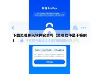 下载灵魂聊天软件安全吗（灵魂软件是干嘛的）