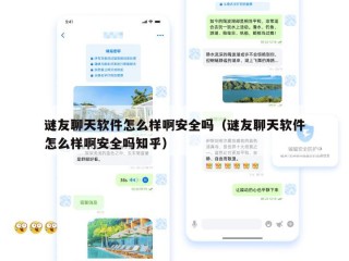 谜友聊天软件怎么样啊安全吗（谜友聊天软件怎么样啊安全吗知乎）