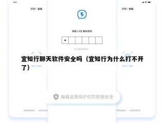 宜知行聊天软件安全吗（宜知行为什么打不开了）