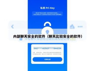 内部聊天安全的软件（聊天比较安全的软件）