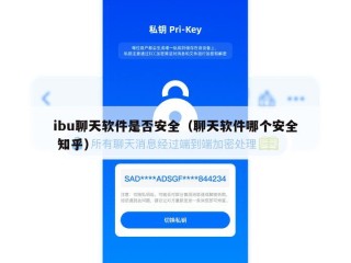 ibu聊天软件是否安全（聊天软件哪个安全 知乎）