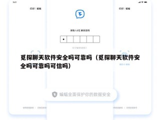 觅探聊天软件安全吗可靠吗（觅探聊天软件安全吗可靠吗可信吗）