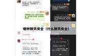 哪种聊天安全（什么聊天安全）