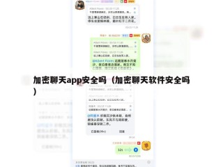 加密聊天app安全吗（加密聊天软件安全吗）