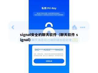 signal安全的聊天软件（聊天软件 signal）