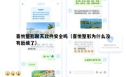 喜悦整形聊天软件安全吗（喜悦整形为什么没有后续了）