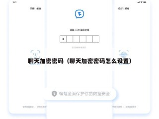 聊天加密密码（聊天加密密码怎么设置）