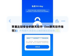 苹果比较安全的聊天软件（ios聊天软件推荐）