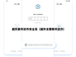 国外聊天软件安全高（国外主要聊天软件）