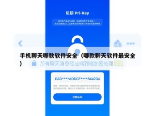 手机聊天哪款软件安全（哪款聊天软件最安全）