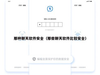 那种聊天软件安全（那些聊天软件比较安全）