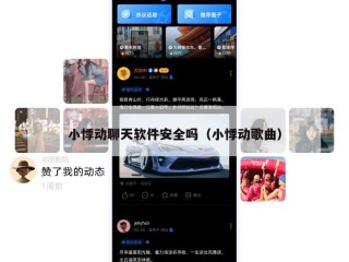 小悸动聊天软件安全吗（小悸动歌曲）