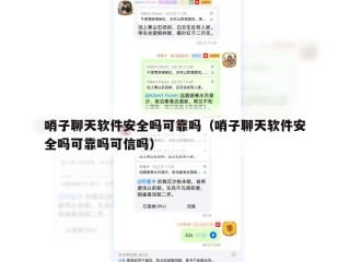 哨子聊天软件安全吗可靠吗（哨子聊天软件安全吗可靠吗可信吗）