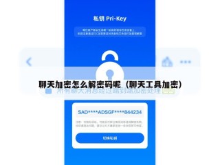 聊天加密怎么解密码呢（聊天工具加密）