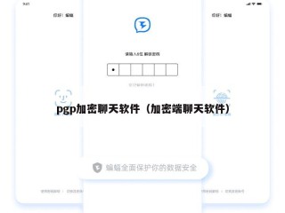pgp加密聊天软件（加密端聊天软件）