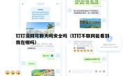 钉钉没网可聊天吗安全吗（钉钉不联网能看到我在哪吗）