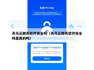 天马云聊天软件安全吗（天马云聊天软件安全吗是真的吗）